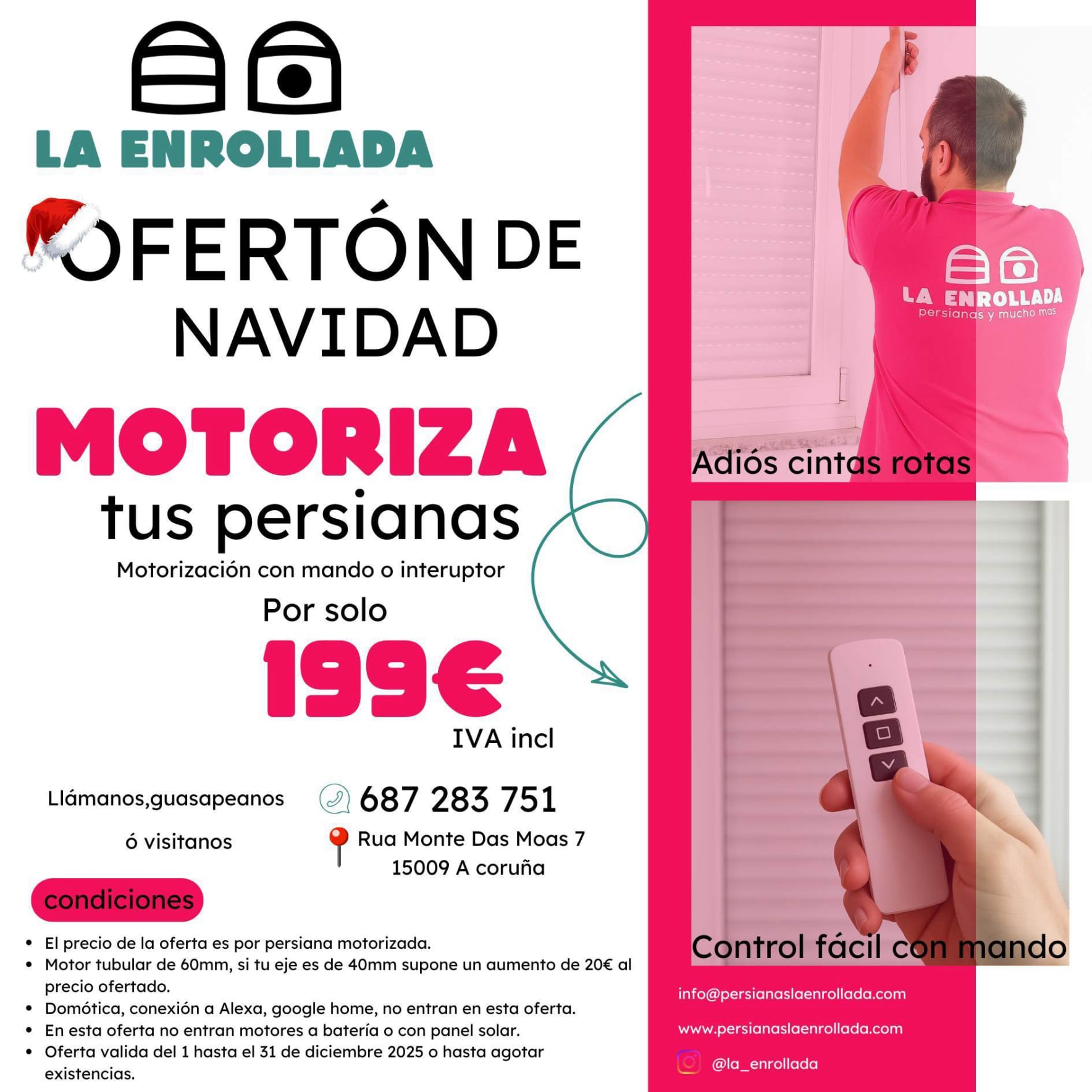 persianas la enrollada oferta motorización de persianas 2025